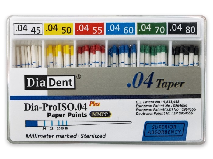 DiaDent Paper Points .04 15-40 100pcs